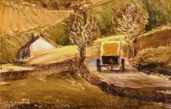 The Road Home by Joanna Tinsley, oil on board, offered Mar 2018