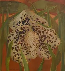 Gene Lambert, Plant Forms, 1980, oil on board