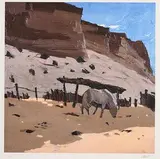 Kyffin Williams Welsh, Horse, limited edition lithograph signed & numbered 82 from an edition of 150