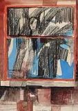 David Crone, Looking Through the Window, mixed media