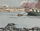 The Gleamer by Jack Butler Yeats, original hand coloured cuala press print, sold Mar 2018