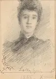 Lolly by John Butler Yeats, 1888, pencil drawing, sold Jan 2018