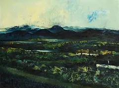 Daniel O'Neill, Landscape, Co. Down, oil on board