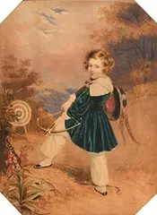 Frederic William Burton, Portrait of John Anster Fitzgerald, watercolour