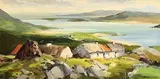 Kenneth Webb, Coastal Farmstead, West of Ireland, oil on canvas