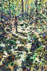 Arthur K. Maderson, Path to Aveze, France, oil on board