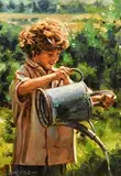 Mark O'Neill, The Young Gardener, oil on board
