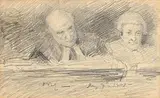The Courtroom by John Butler Yeats, 1907, pencil, sold Jan 2018