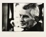 Samuel Beckett, Riverside Studios by John Minihan, 1984, silver gelatin print, sold Jan 2018
