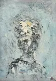 Head Study by John Kingerlee, 2008, oil on board, offered Jan 2018