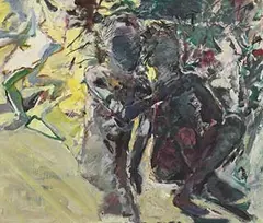 David Crone, The Lovers, Figures in Sunlight, 1984, oil on canvas