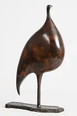 Guinea Fowl by Anna Linnane, bronze - A/C artist's copy, sold Jan 2018