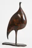 Anna Linnane, Guinea Fowl, bronze - A/C artist's copy