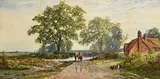 Figure on Horseback by John Faulkner, watercolour, sold Jan 2018