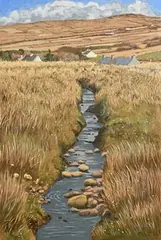 Meandering Stream by John Kirwan, oil on canvas, sold Jan 2018