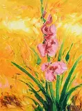 Michael Flaherty, Flowers in Sunset