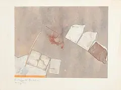 Richard Gorman, Abstract Composition, 1980, mixed media on paper