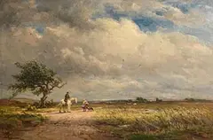 Wycliffe Egginton, The Road Across the Common, oil on canvas