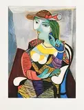 Pablo Picasso Spanish, Portrait of Marie -Therese Walter, limited edition lithograph signed and numbered 138 from an edition of 500