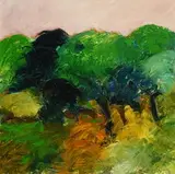 Alan Graham, Saintfield Trees, oil on canvas