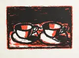 Neil Shawcross, Teacups, Limited Edition Print numbered 13/50