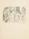 Oskar Kokoscha, Untitled, limited edition lithograph signed & numbered 85 from an edition of 100