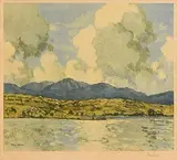 Paul Henry, Connemara Landscape, signed print