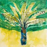 Tree Fern II by Barrie Cooke, 1998, oil on canvas, sold Dec 2017
