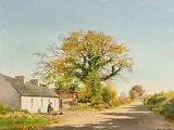 Frank Egginton, A Roadside Cottage, Co.Limerick, 1979, oil on canvas