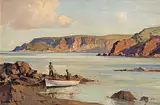 Point of Garron, Co.Antrim by Maurice Canning Wilks, oil on canvas, sold Dec 2017