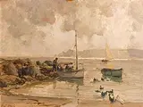 Morning Cushendun, Co.Antrim by James Humbert Craig, 1937, oil on board, offered Dec 2017