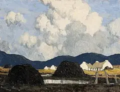 Paul Henry, The Village By The Bog, c.1934-1936, oil on canvas