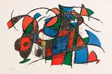 Lithographie II by Joan Miro Spanish, 1975, limited edition lithograph - number 11 from an edition of 80, sold Dec 2017