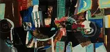 Artist's Studio by George Campbell, oil on board, offered Dec 2017