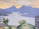 Castle and Lough, West of Ireland by Grace Henry, oil on board, sold Dec 2017