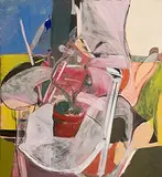 Noel Sheridan, Flower Pot on Chair, New York
