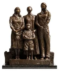 Three Graces and a Child by Melanie Le Brocquy, 2003, bronze on marble base - number 3 from an edition of 6, offered Dec 2017