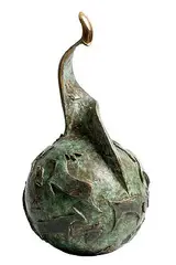 St. Gobnait II by Sandra Bell, 1997, unique bronze, sold Dec 2017