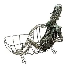 Bloom in the Bath by John Behan, 1989, unique bronze and steel, offered Dec 2017