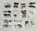 Grid by John Kingerlee, 2007, oil on board, sold Dec 2017