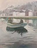 Lilian Lucy Davidson, River Mist, Wicklow, oil on canvas
