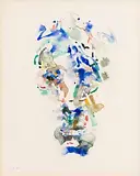 Study of William Butler Yeats (1975) (W165) by Louis le Brocquy, watercolour, sold Dec 2017