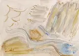 Nano Reid, Incoming Tide on the Rocks, watercolour