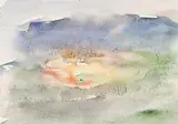 Beara (Opus No. W795) by Louis le Brocquy, 1988, watercolour and crayon, offered Dec 2017