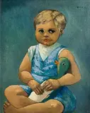Daniel O'Neill, Child with Toy Duck, oil on board