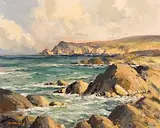 George Gillespie, Sybil Head, near Mount Brandon, beyond Ballyferriter, Co.Kerry, oil on canvas