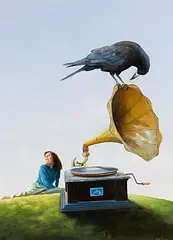 The Music Lesson by Jimmy Lawlor, oil on board, offered Dec 2017