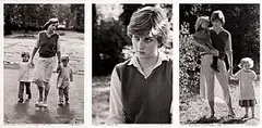 John Minihan, Princess Diana, 1980, silver gelatin prints, triptych