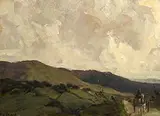Returning Home on the Donkey and Cart by James Humbert Craig, oil on board, sold Oct 2017
