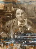 Noel Murphy, Portrait of William Butler Yeats, oil on canvas